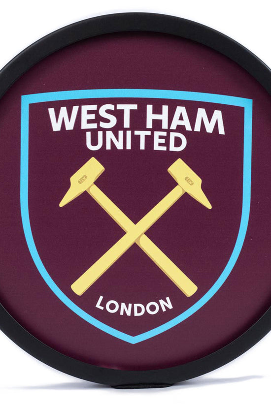 West Ham United FC Metal LED Logo Sign