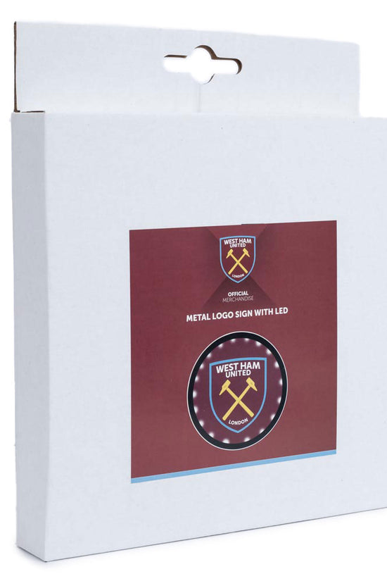 West Ham United FC Metal LED Logo Sign
