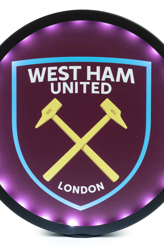 West Ham United FC Metal LED Logo Sign