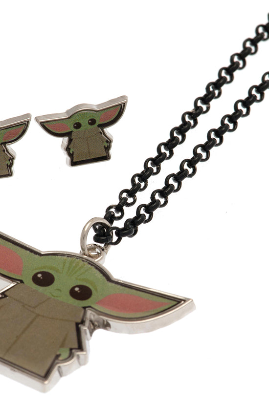 Star Wars: The Mandalorian Fashion Jewellery Necklace & Earring Set