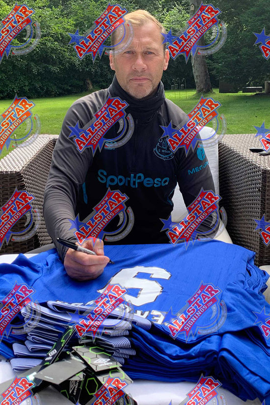 Everton FC Ferguson Signed Shirt Framed 1