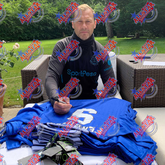 Everton FC Ferguson Signed Shirt Framed 1