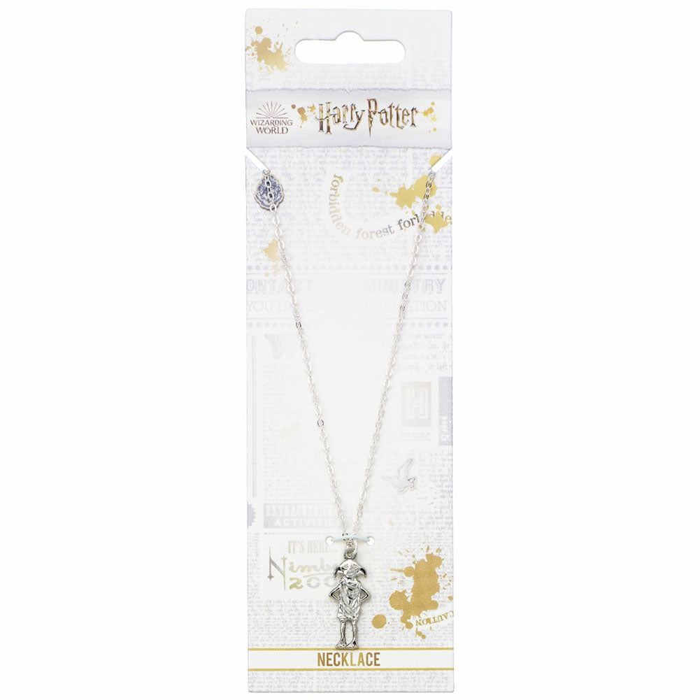 Harry Potter Silver Plated Necklace Dobby House Elf 3
