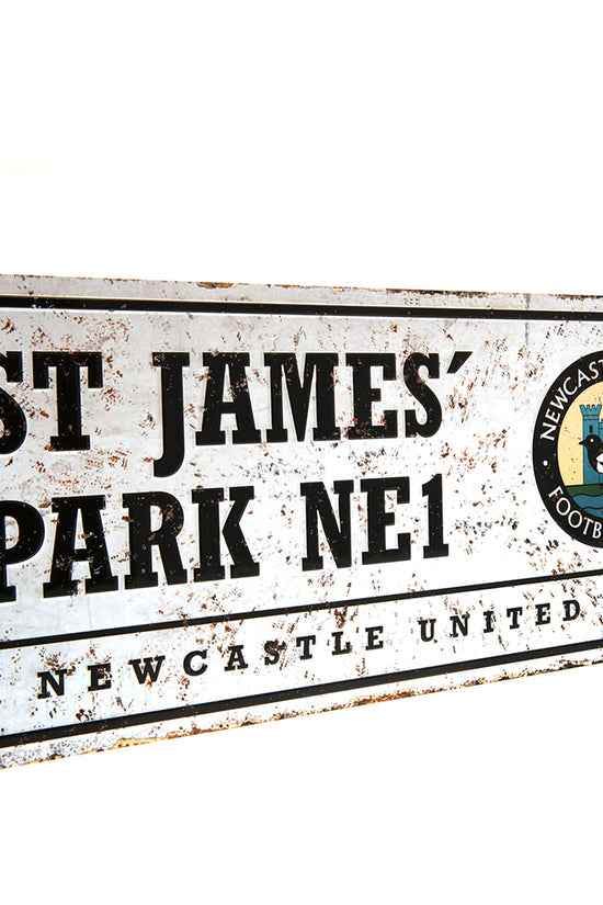 Newcastle United FC Retro Street Sign