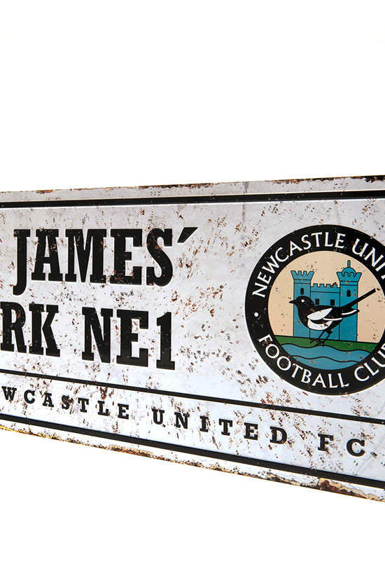 Newcastle United FC Retro Street Sign