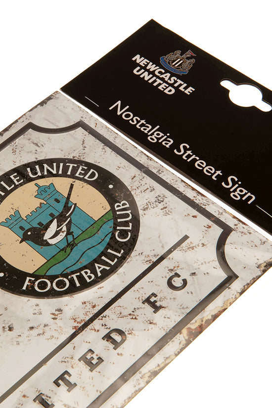 Newcastle United FC Retro Street Sign