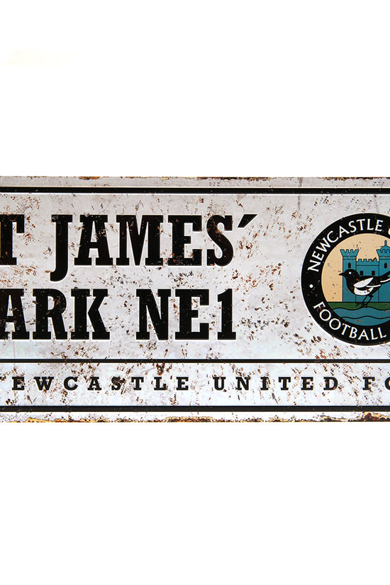Newcastle United FC Retro Street Sign