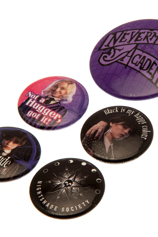 Wednesday Button Badge Set
