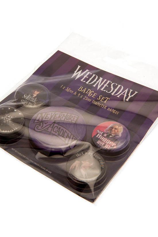 Wednesday Button Badge Set