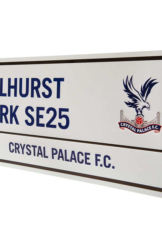 Crystal Palace FC Blue Text Street Sign