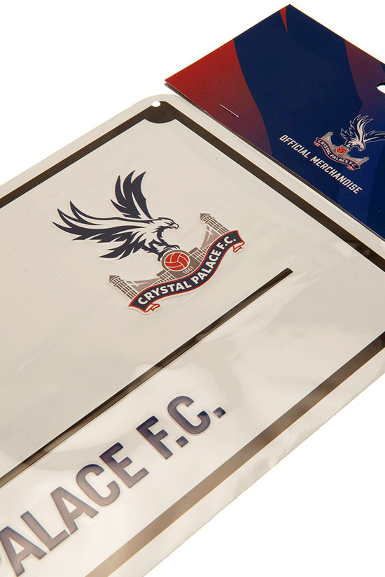 Crystal Palace FC Blue Text Street Sign