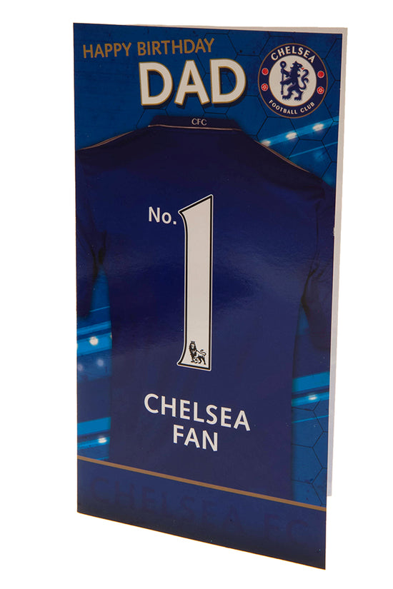 Chelsea FC No. 1 Dad Birthday Card