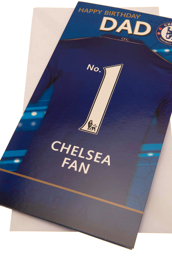 Chelsea FC No. 1 Dad Birthday Card