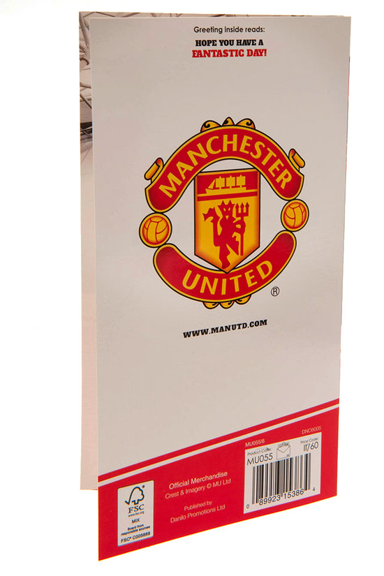 Manchester United FC No. 1 Fan Birthday Card