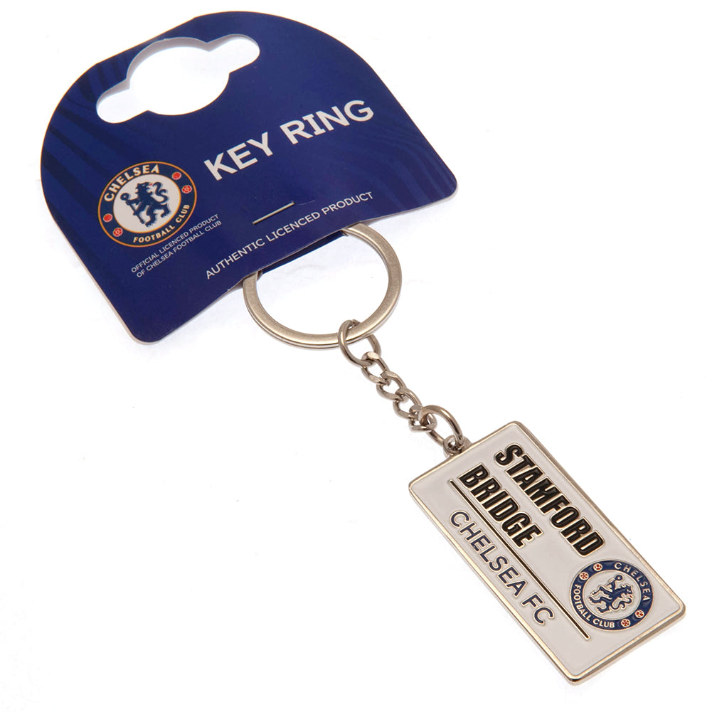 Chelsea FC Embossed Street Sign Keyring 2