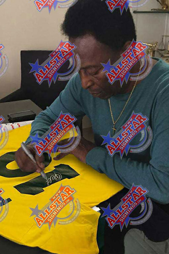 Brasil 1970 Pele Signed Shirt Framed 1