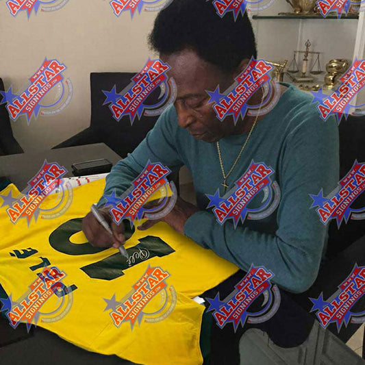 Brasil 1970 Pele Signed Shirt Framed 1