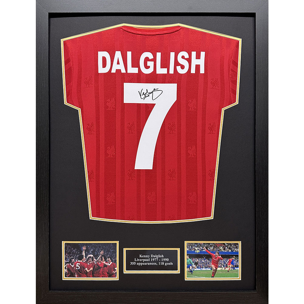 Liverpool FC 1986 Dalglish Signed Shirt Framed