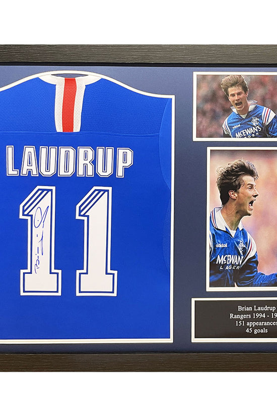 Rangers FC Laudrup Signed Shirt (Framed)