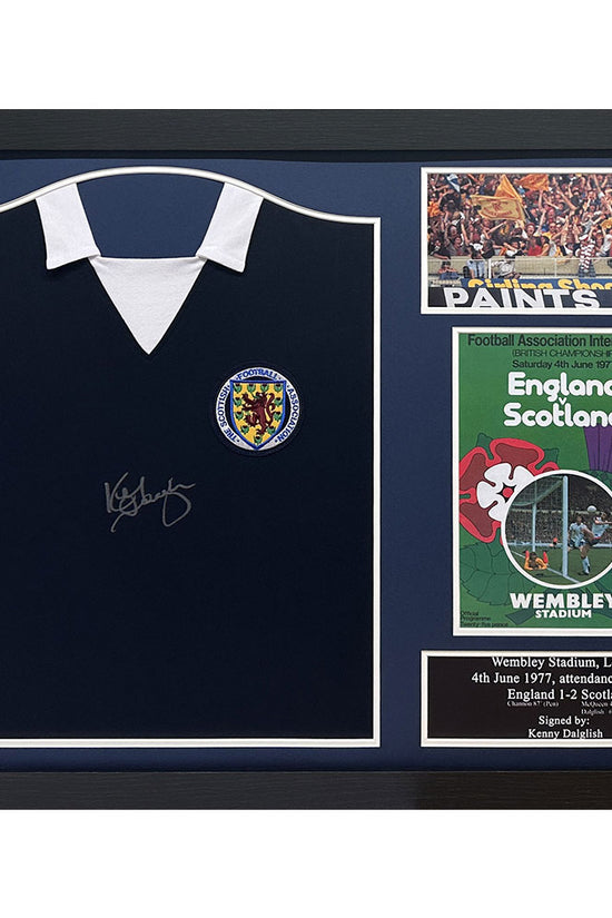 Scottish FA 1978 Dalglish Signed Shirt (Framed)