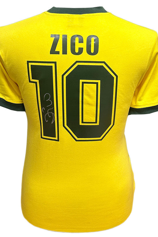 Brasil 1982 Zico Signed Shirt