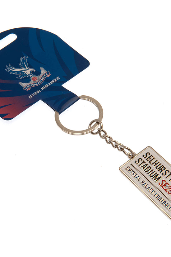 Crystal Palace FC Embossed Street Sign Keyring