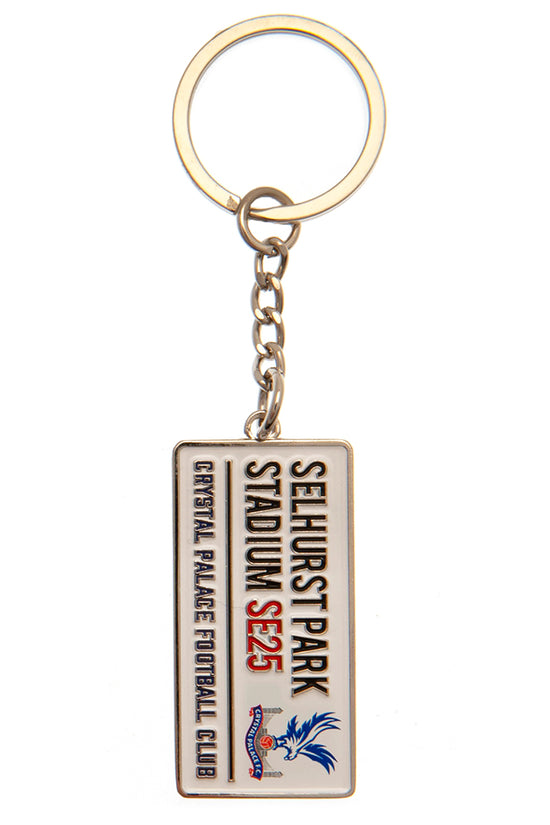 Crystal Palace FC Embossed Street Sign Keyring