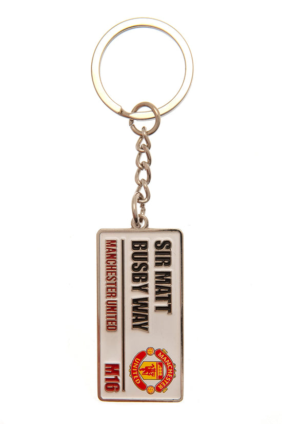 Manchester United FC Embossed Street Sign Keyring