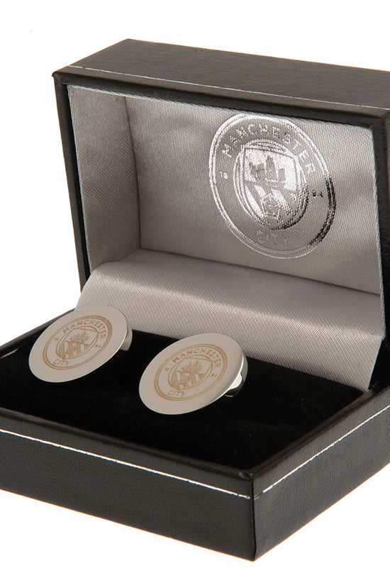 Manchester City FC Stainless Steel Round Cufflinks