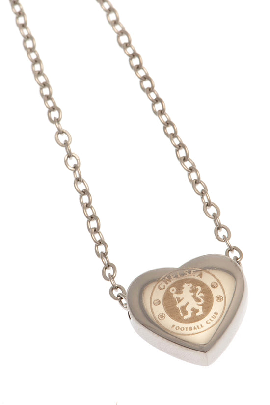 Chelsea FC Stainless Steel Heart Necklace