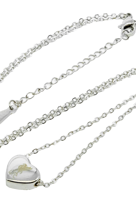 Liverpool FC Stainless Steel Heart Necklace 1