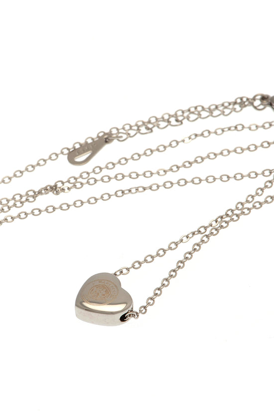 Manchester City FC Stainless Steel Heart Necklace 1