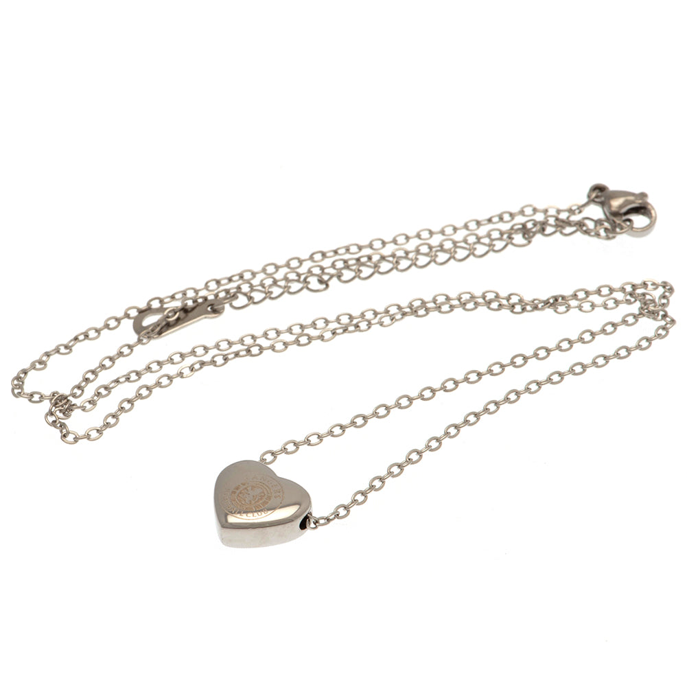 Rangers FC Stainless Steel Heart Necklace 1