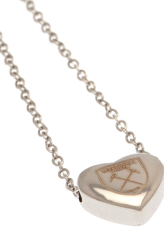 West Ham United FC Stainless Steel Heart Necklace