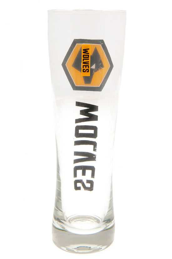 Wolverhampton Wanderers FC Tall Beer Glass