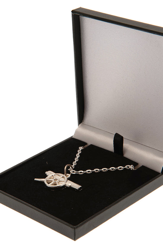 Arsenal FC Silver Plated Boxed Pendant GN