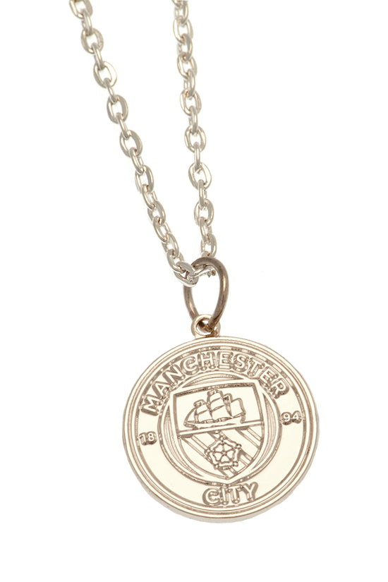 Manchester City FC Silver Plated Boxed Pendant
