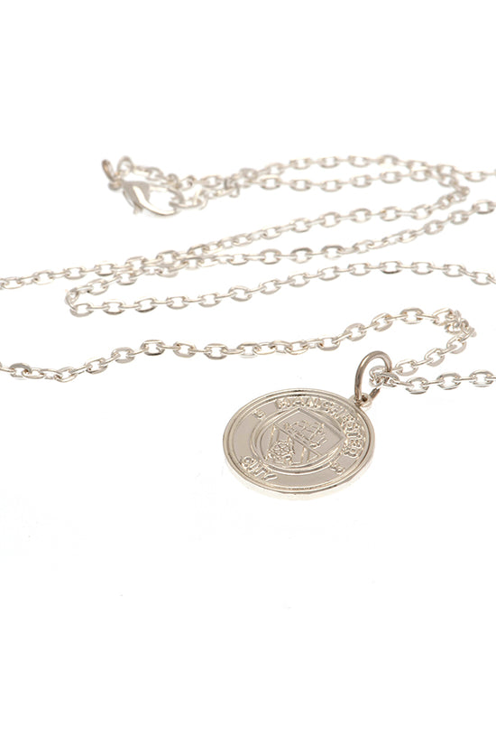 Manchester City FC Silver Plated Boxed Pendant