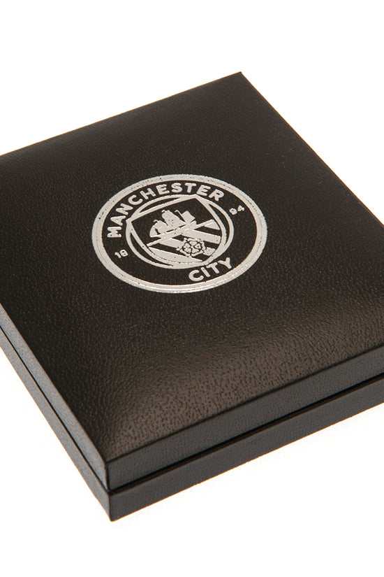 Manchester City FC Silver Plated Boxed Pendant