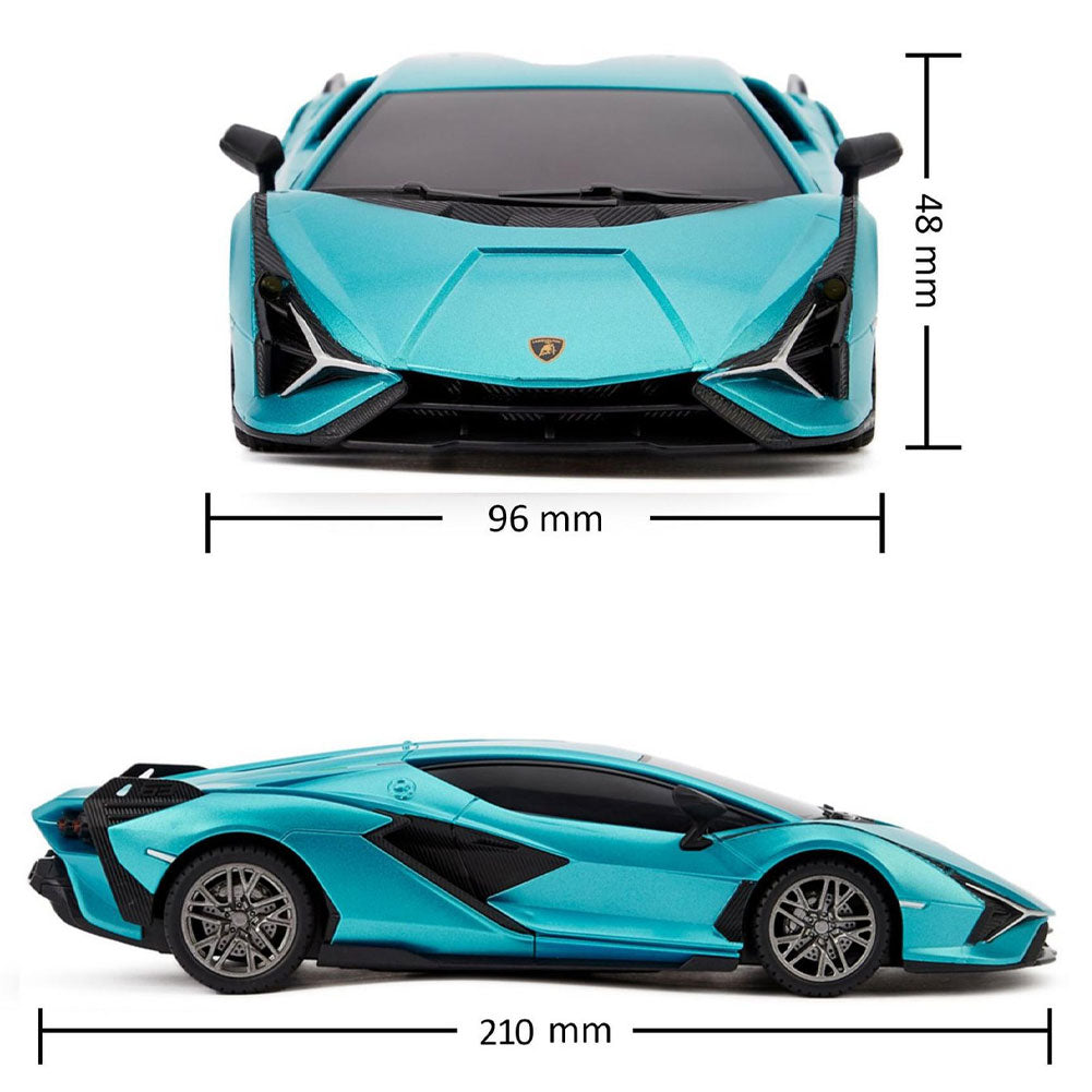Lamborghini Aventador Radio Controlled Car 124 Scale Sian Blue 4