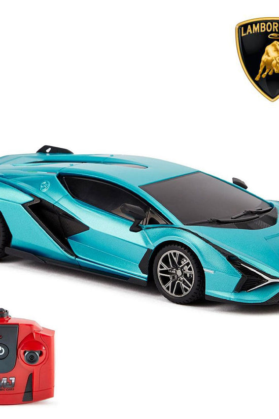 Lamborghini Aventador Radio Controlled Car 124 Scale Sian Blue