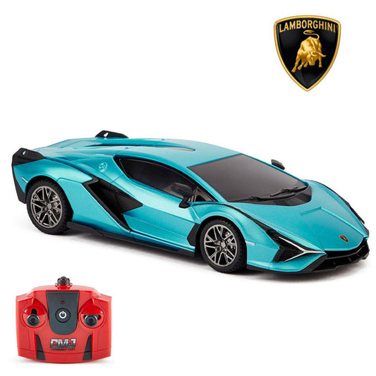 Lamborghini Aventador Radio Controlled Car 124 Scale Sian Blue