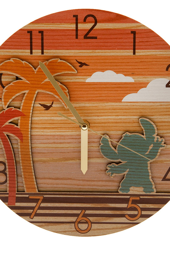 Lilo & Stitch Premium Wooden Wall Clock
