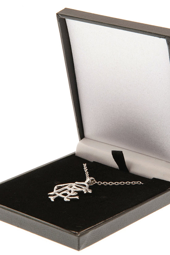 Rangers FC Scroll Crest Stainless Steel Pendant & Chain