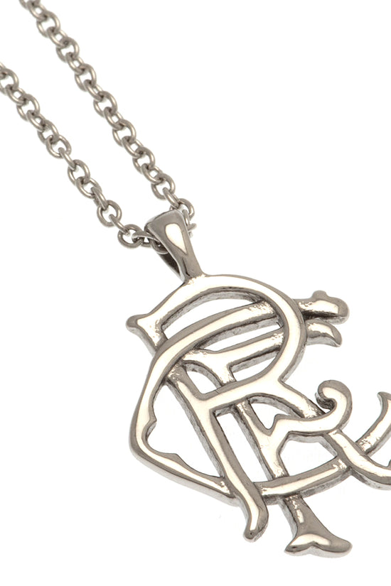 Rangers FC Scroll Crest Stainless Steel Pendant & Chain