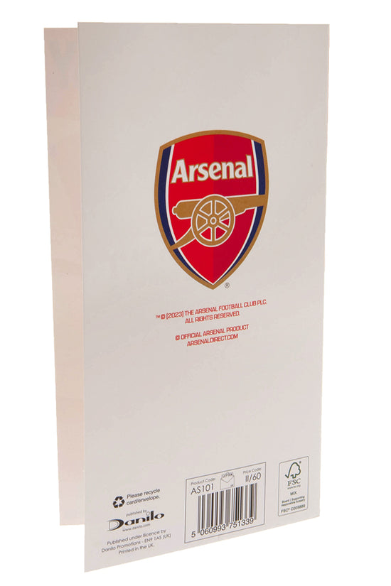 Arsenal FC Birthday Card Retro 3