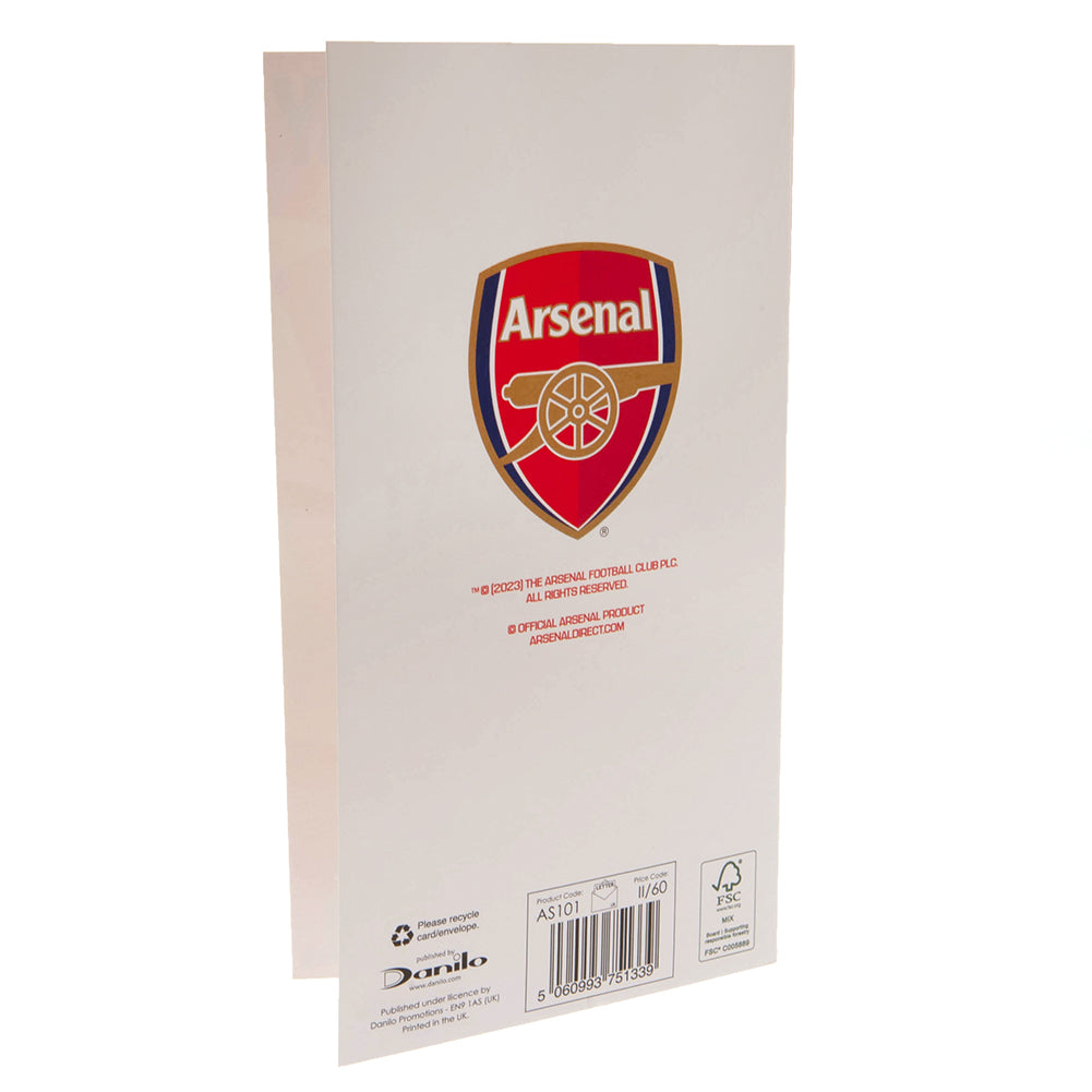 Arsenal FC Birthday Card Retro 3