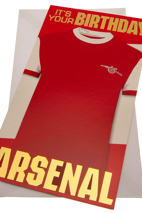 Arsenal FC Birthday Card Retro