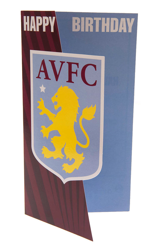 Aston Villa FC Crest Birthday Card