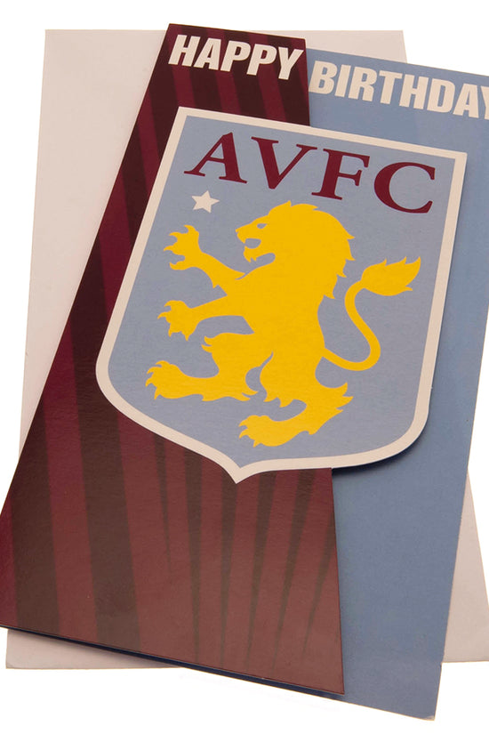 Aston Villa FC Crest Birthday Card